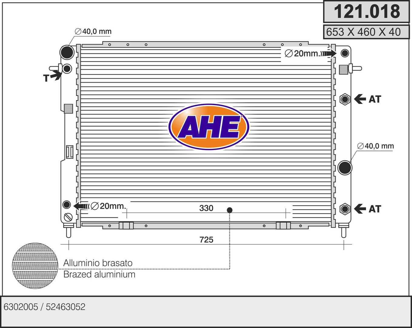 AHE 121.018 Radiatore,...