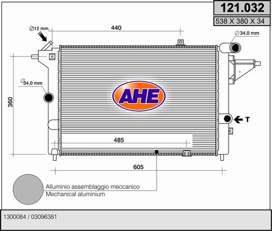 AHE 121.032 Radiatore,...