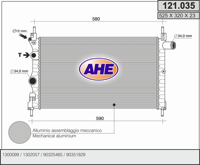 AHE 121.035 Radiatore,...