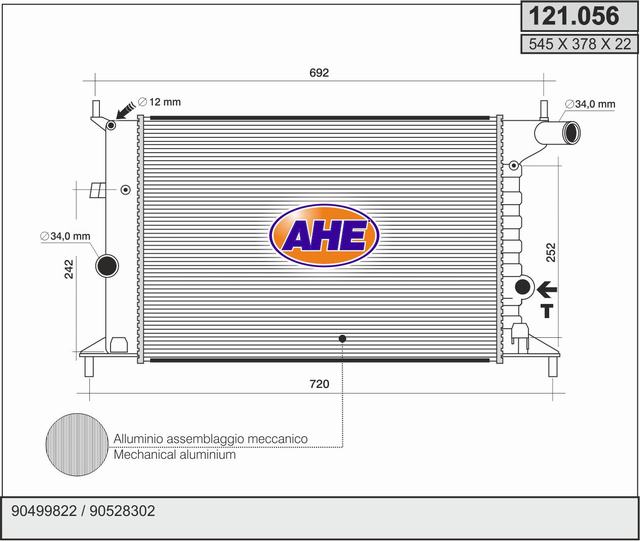 AHE 121.056 Radiatore,...