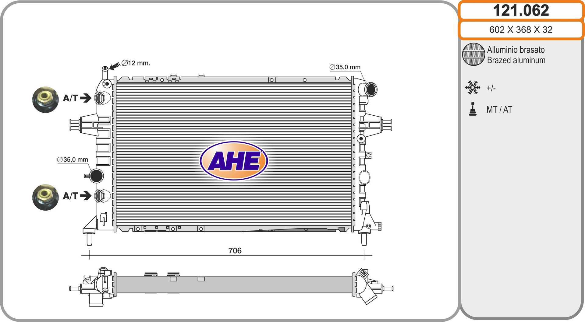 AHE 121.062 Radiatore,...