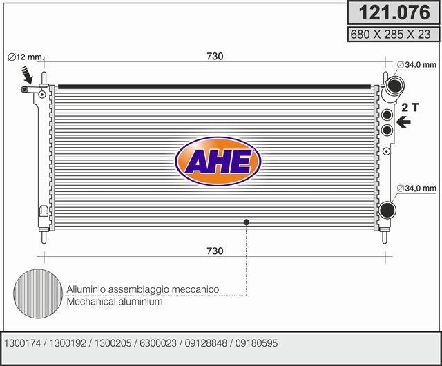 AHE 121.076 Radiatore,...