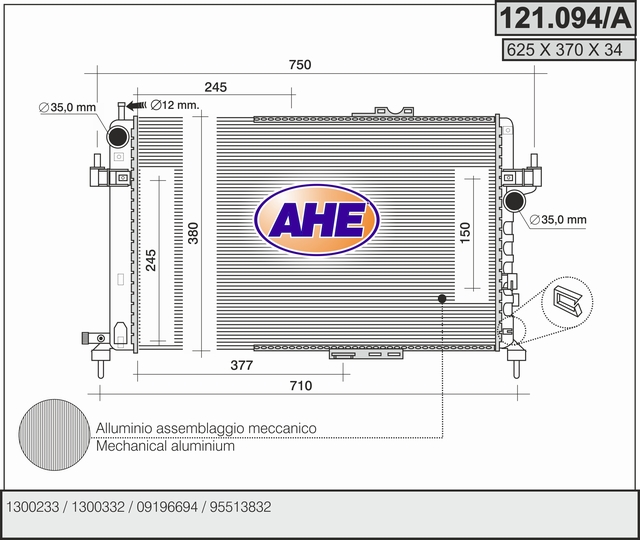 AHE 121.094/A Radiatore,...
