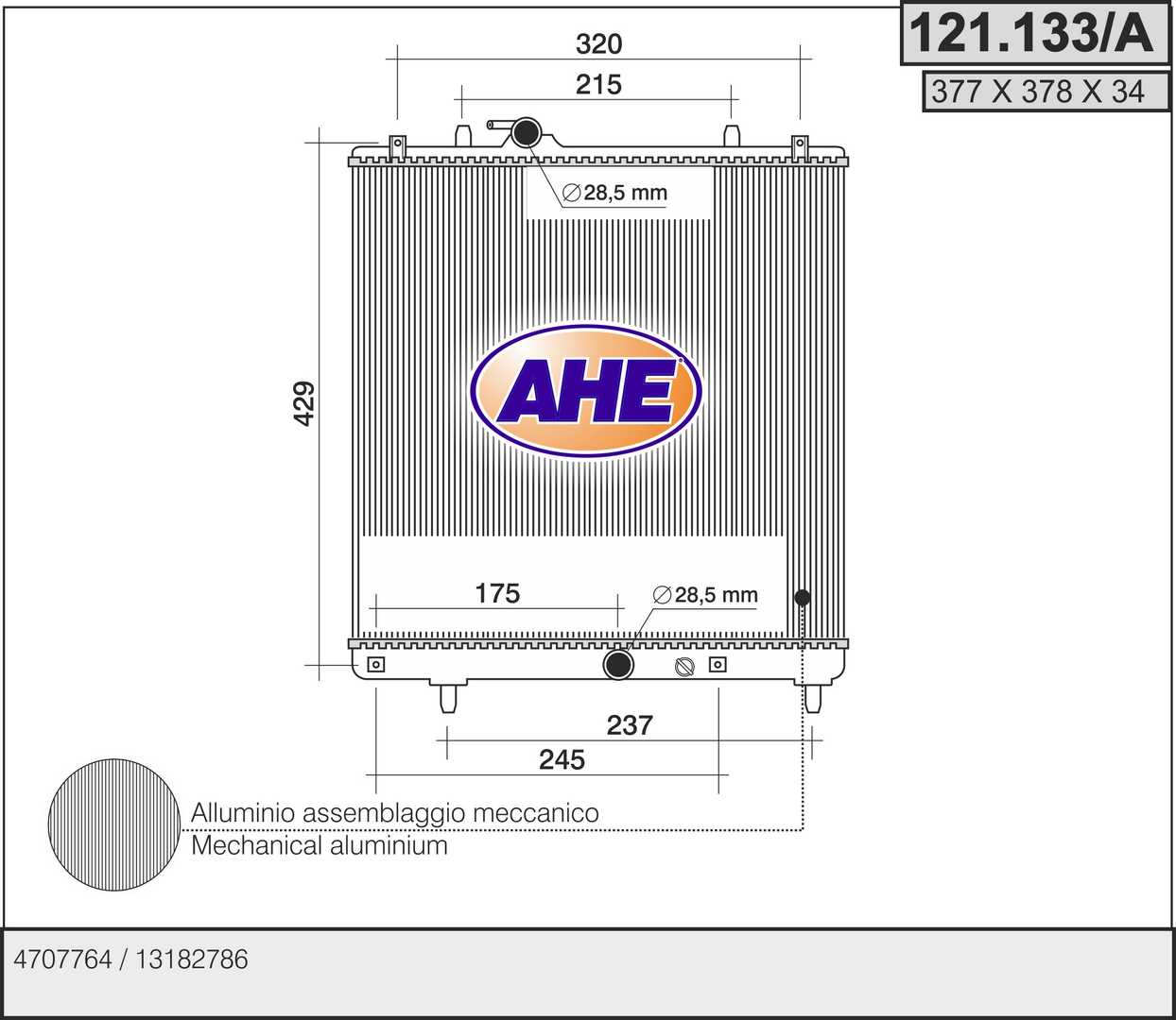 AHE 121.133/A Radiatore,...