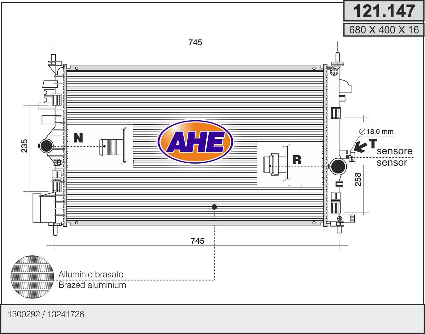 AHE 121.147 Radiatore,...
