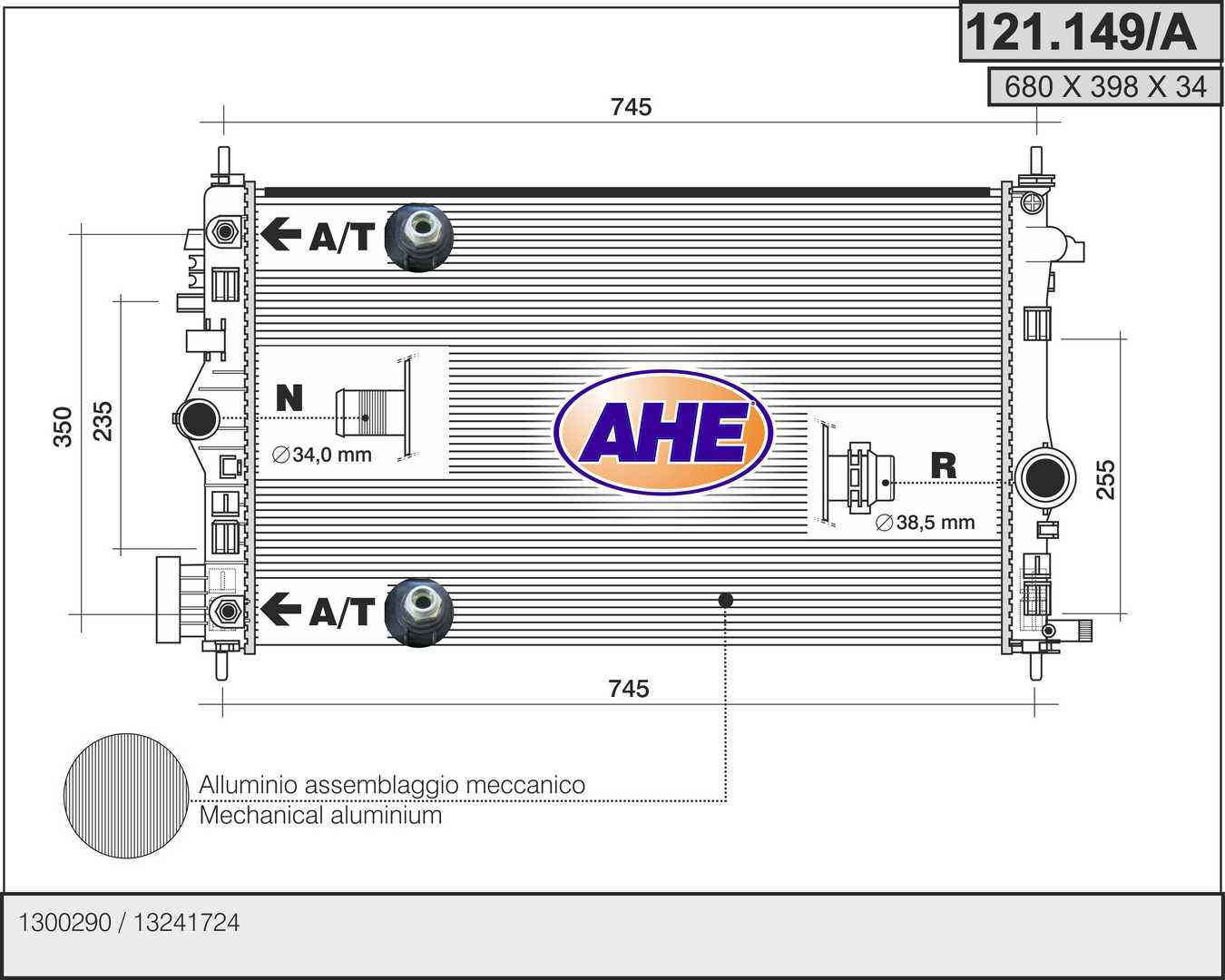 AHE 121.149/A Radiatore,...