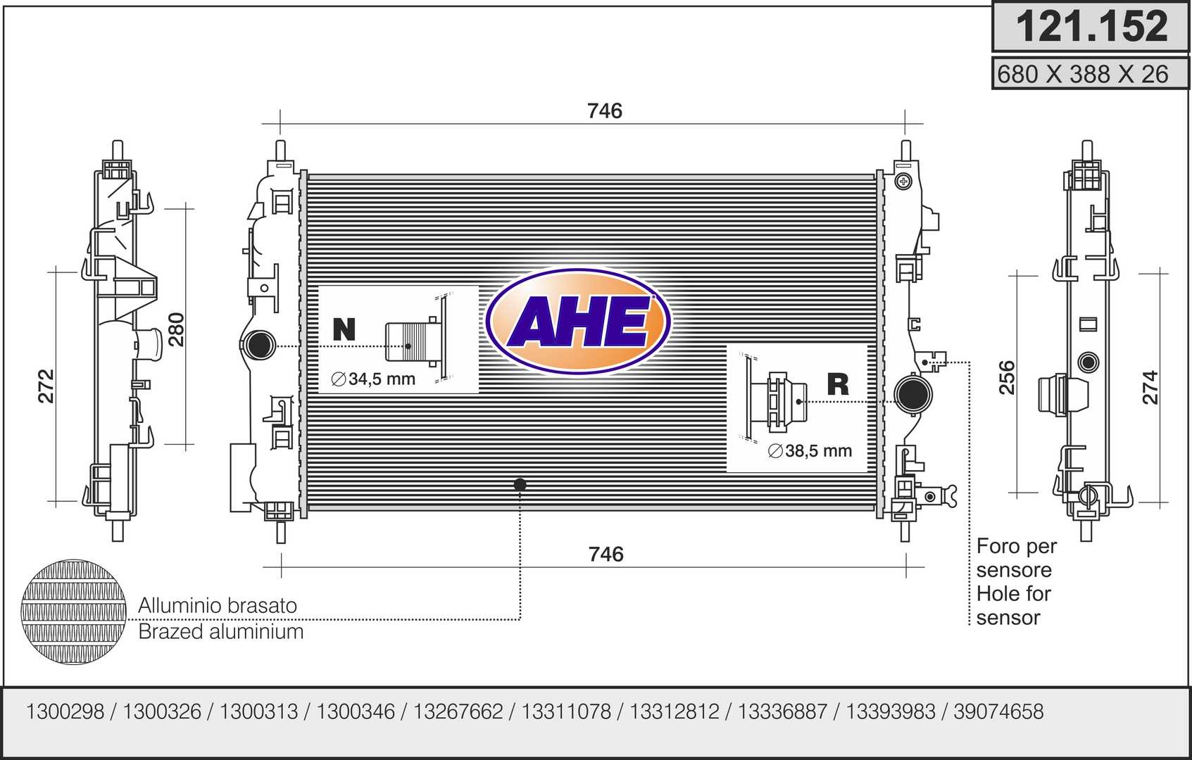 AHE 121.152 Radiatore,...
