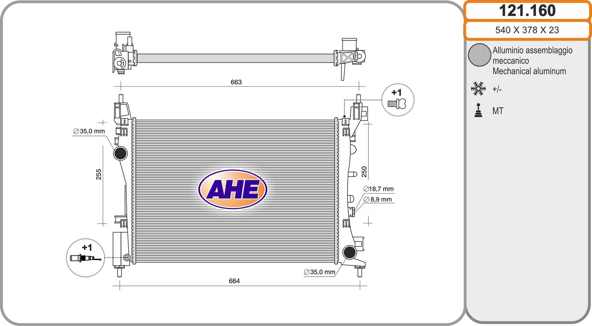 AHE 121.160 Radiatore,...