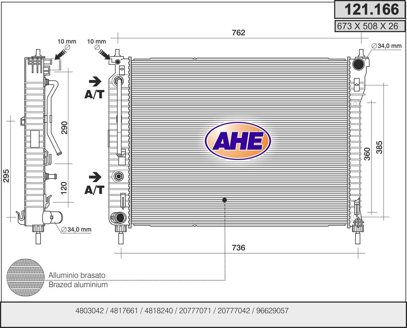 AHE 121.166 Radiatore,...