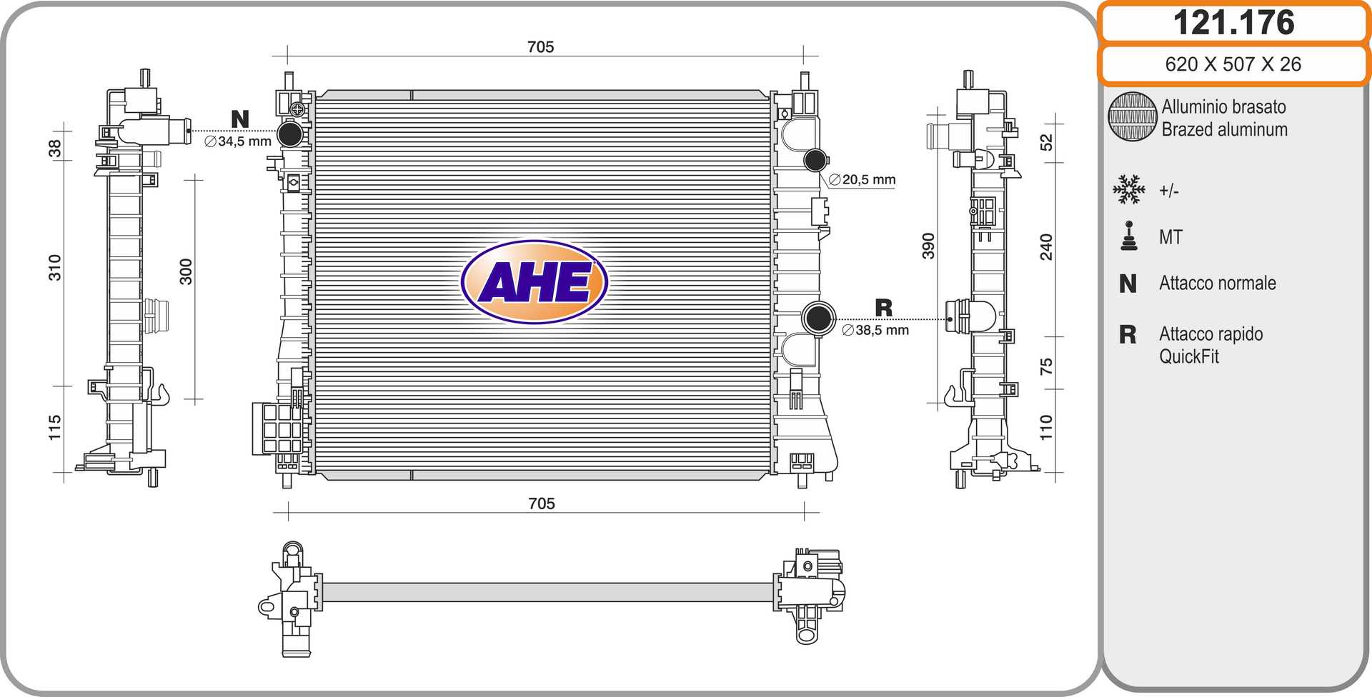 AHE 121.176 Radiatore,...