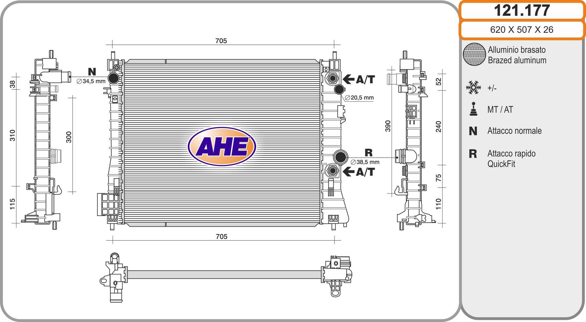 AHE 121.177 Radiatore,...