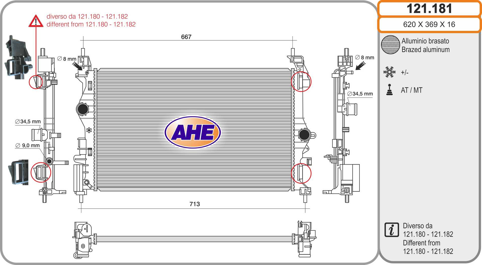 AHE 121.181 Radiatore,...