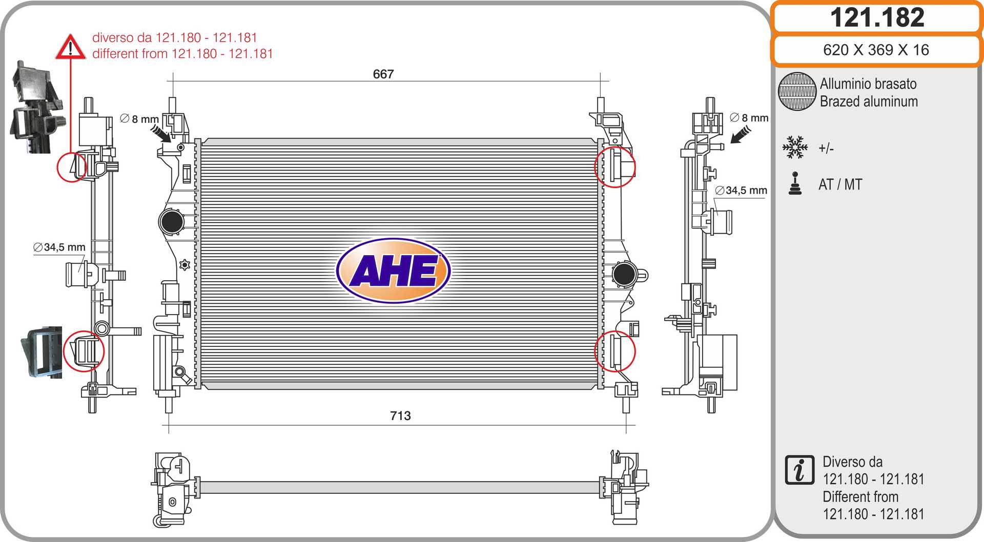 AHE 121.182 Radiatore,...