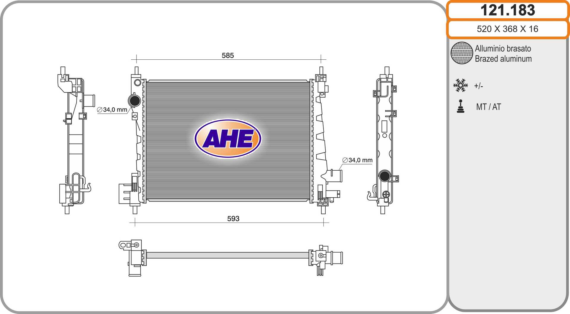 AHE 121.183 Radiatore,...