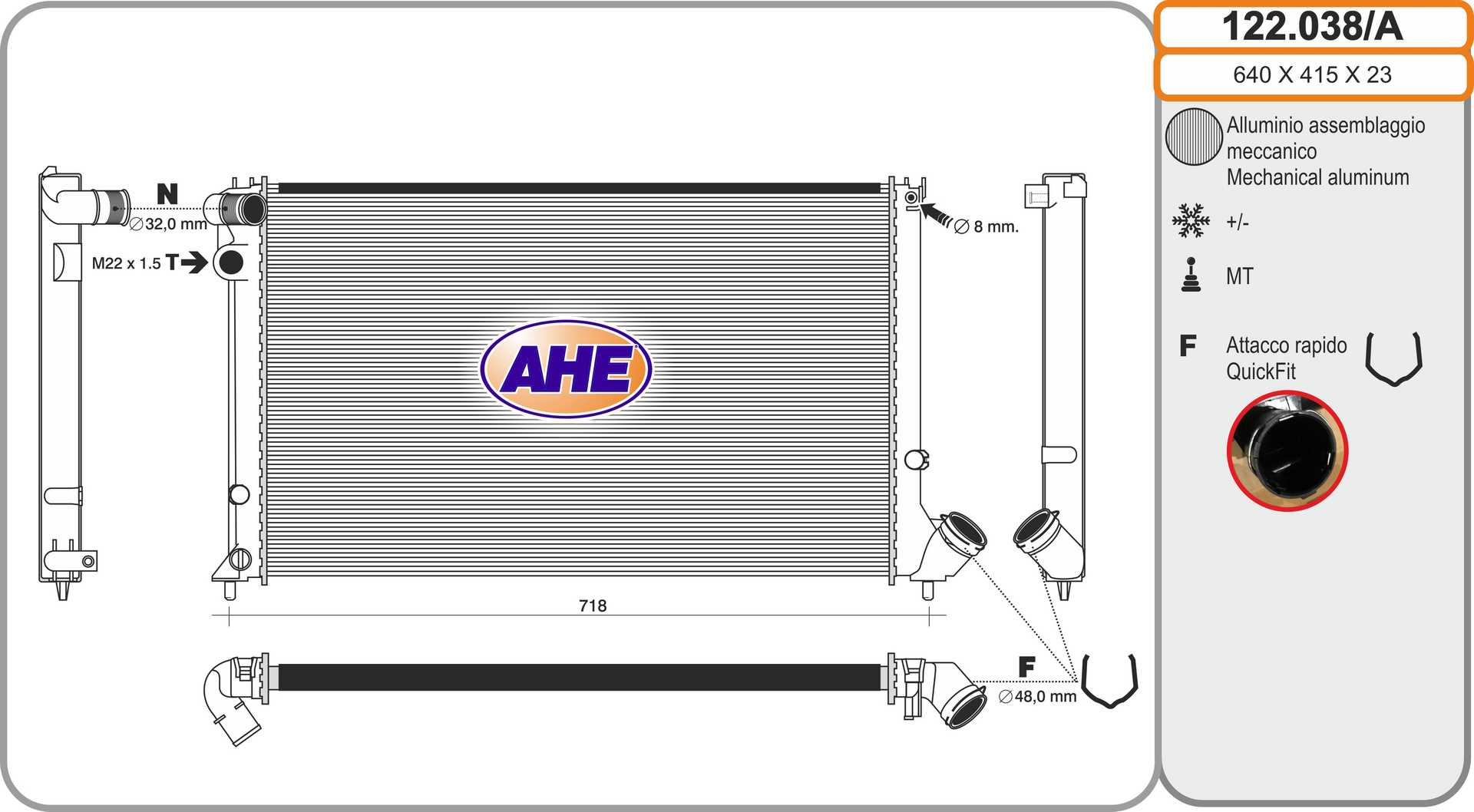 AHE 122.038/A Radiatore,...