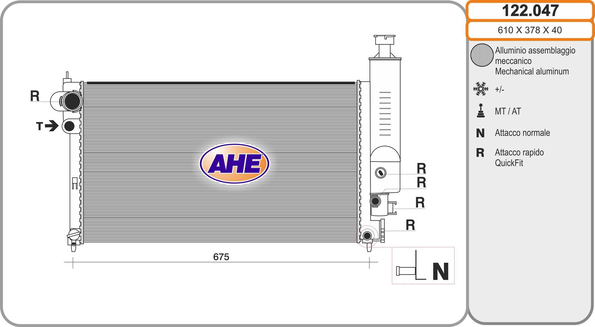 AHE 122.047 Radiatore,...