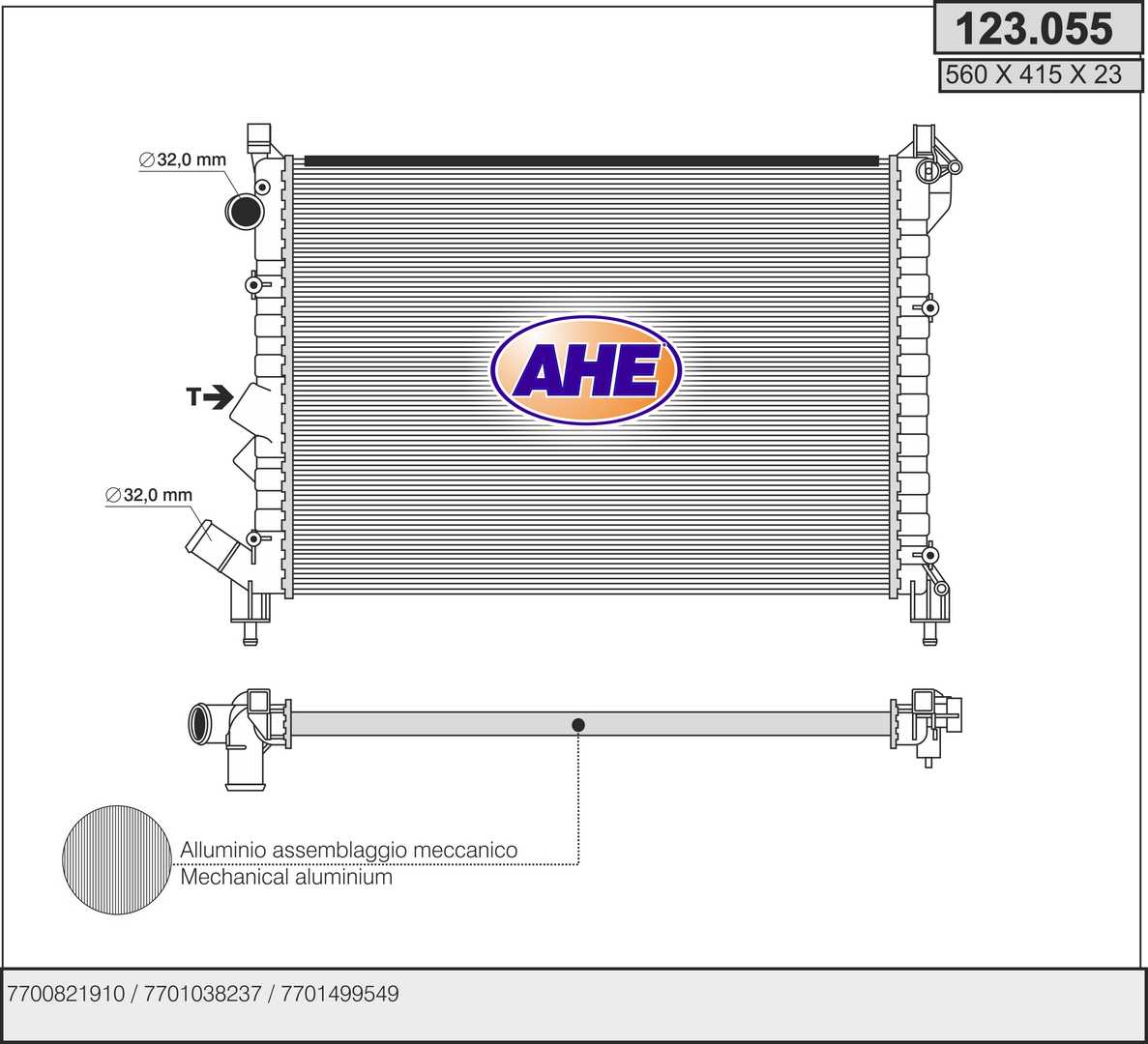 AHE 123.055 Radiatore,...