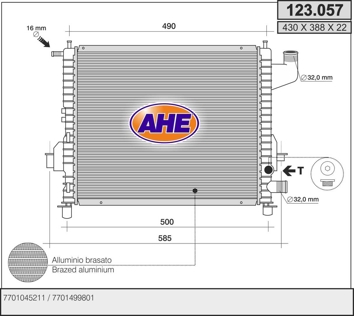AHE 123.057 Radiatore,...
