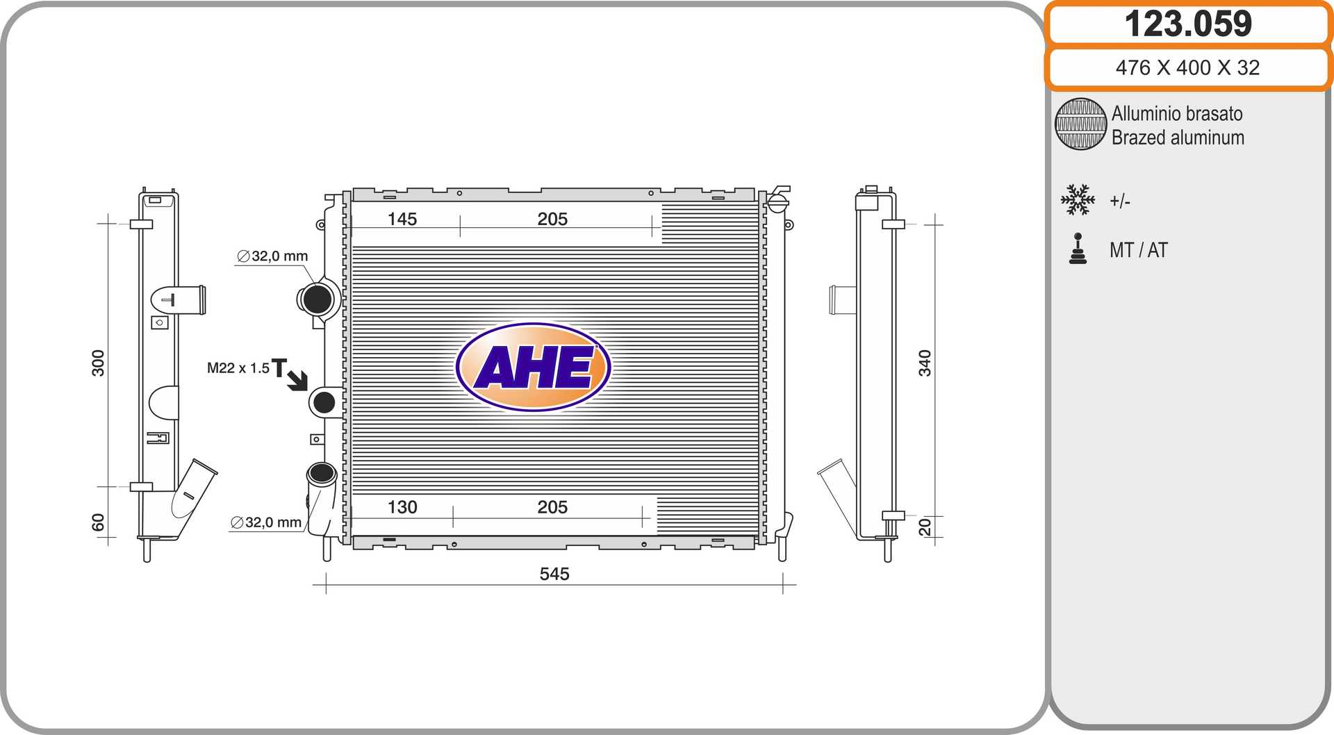 AHE 123.059 Radiatore,...