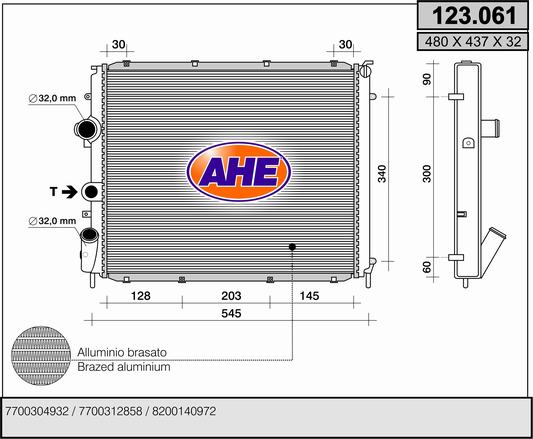 AHE 123.061 Radiatore,...