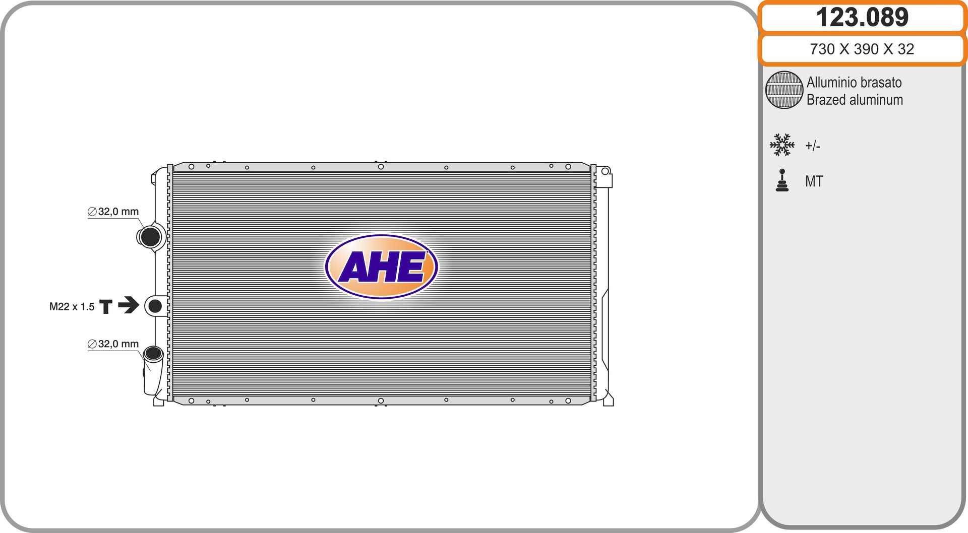 AHE 123.089 Radiatore,...