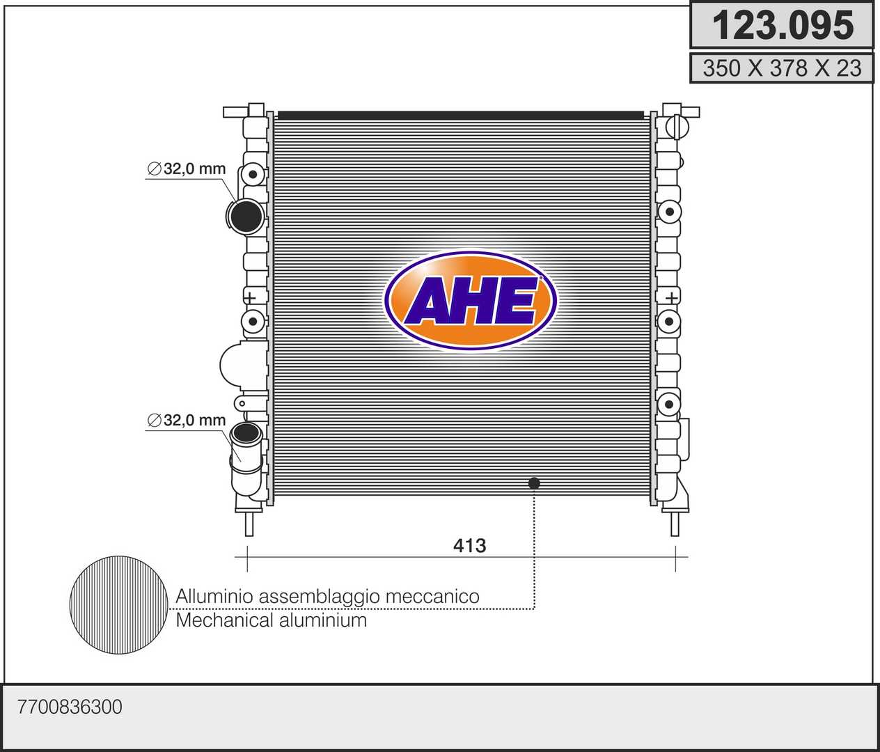 AHE 123.095 Radiatore,...