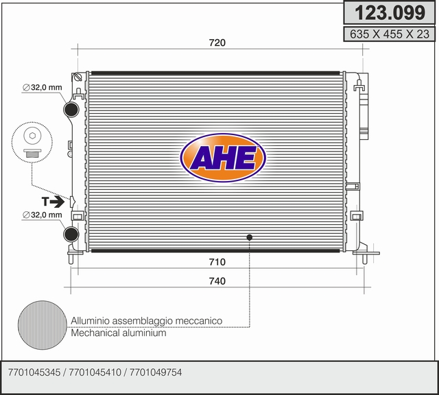 AHE 123.099 Radiatore,...