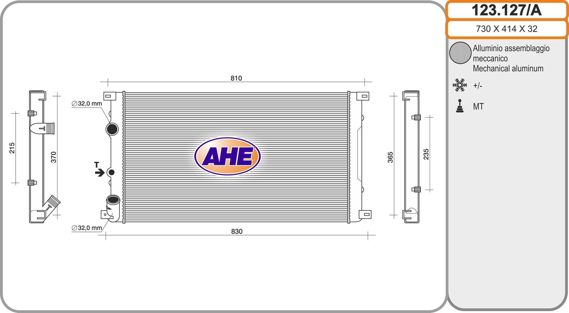 AHE 123.127/A Radiatore,...