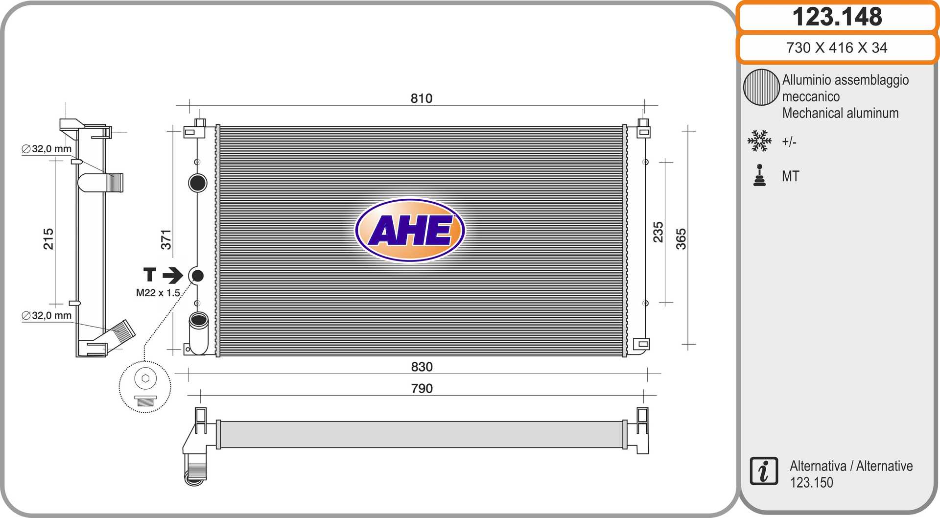 AHE 123.148 Radiatore,...