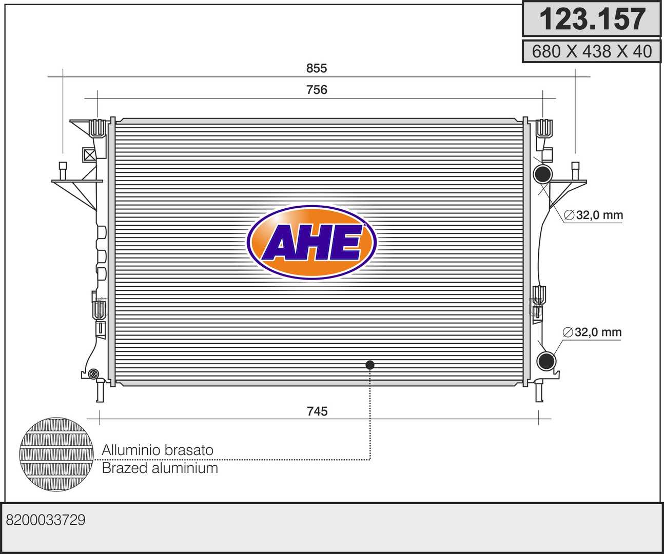 AHE 123.157 Radiatore,...