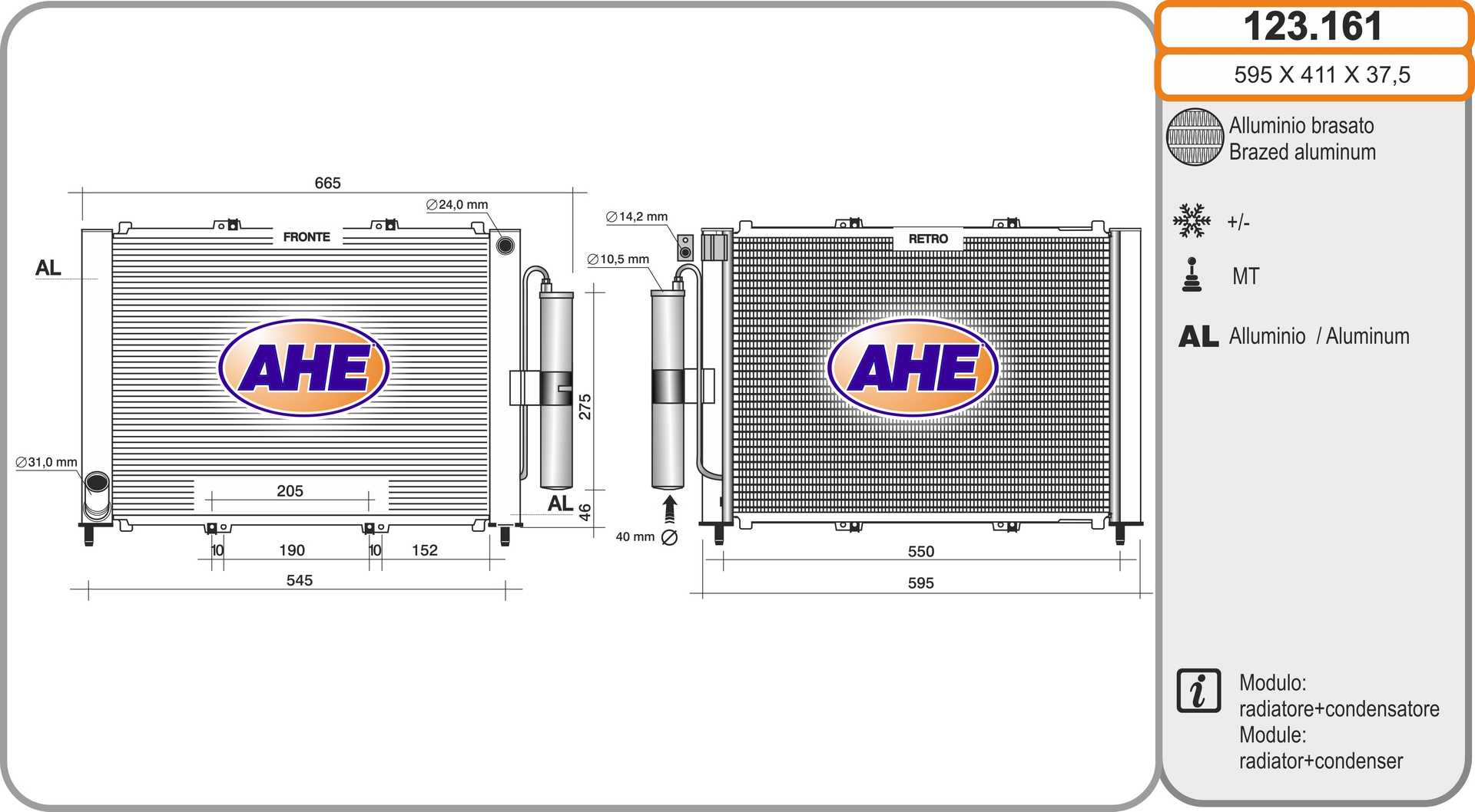 AHE 123.161 Radiatore,...