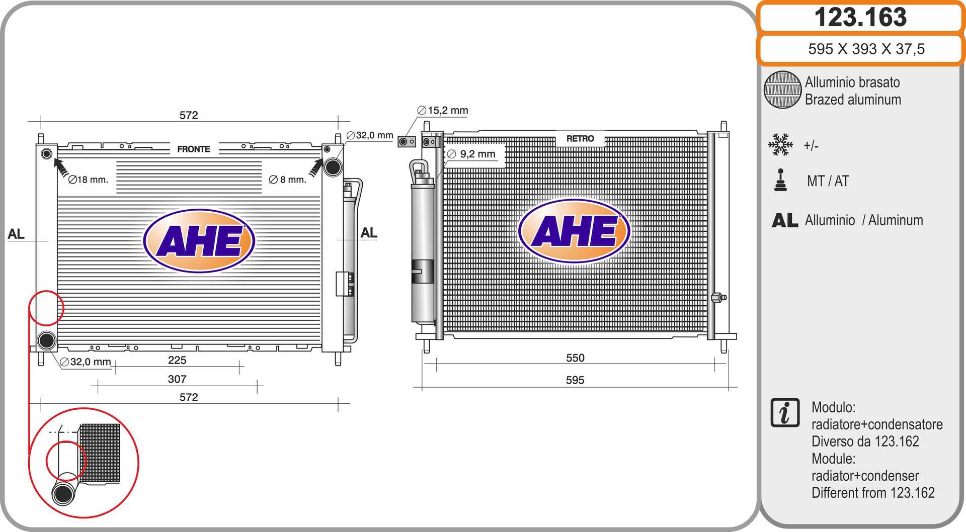 AHE 123.163 Radiatore,...