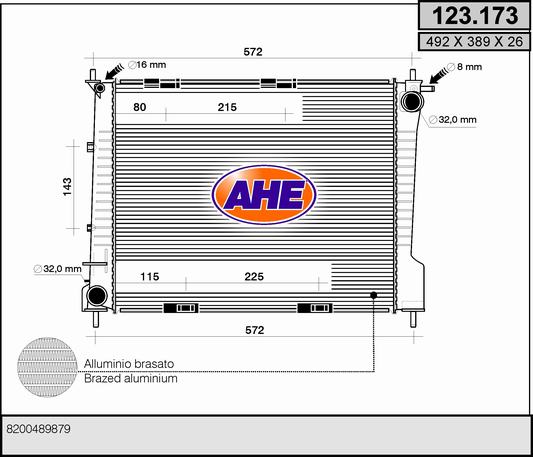 AHE 123.173 Radiatore,...