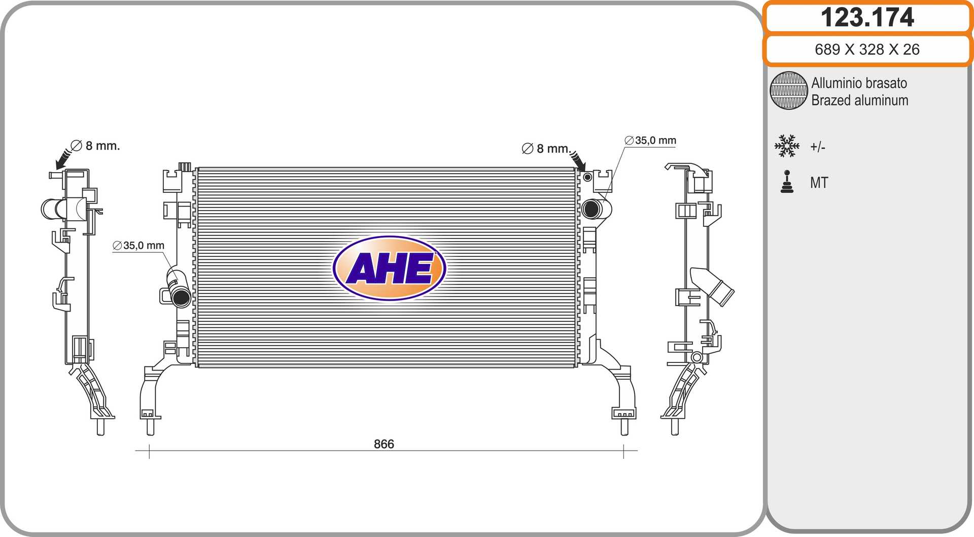 AHE 123.174 Radiatore,...