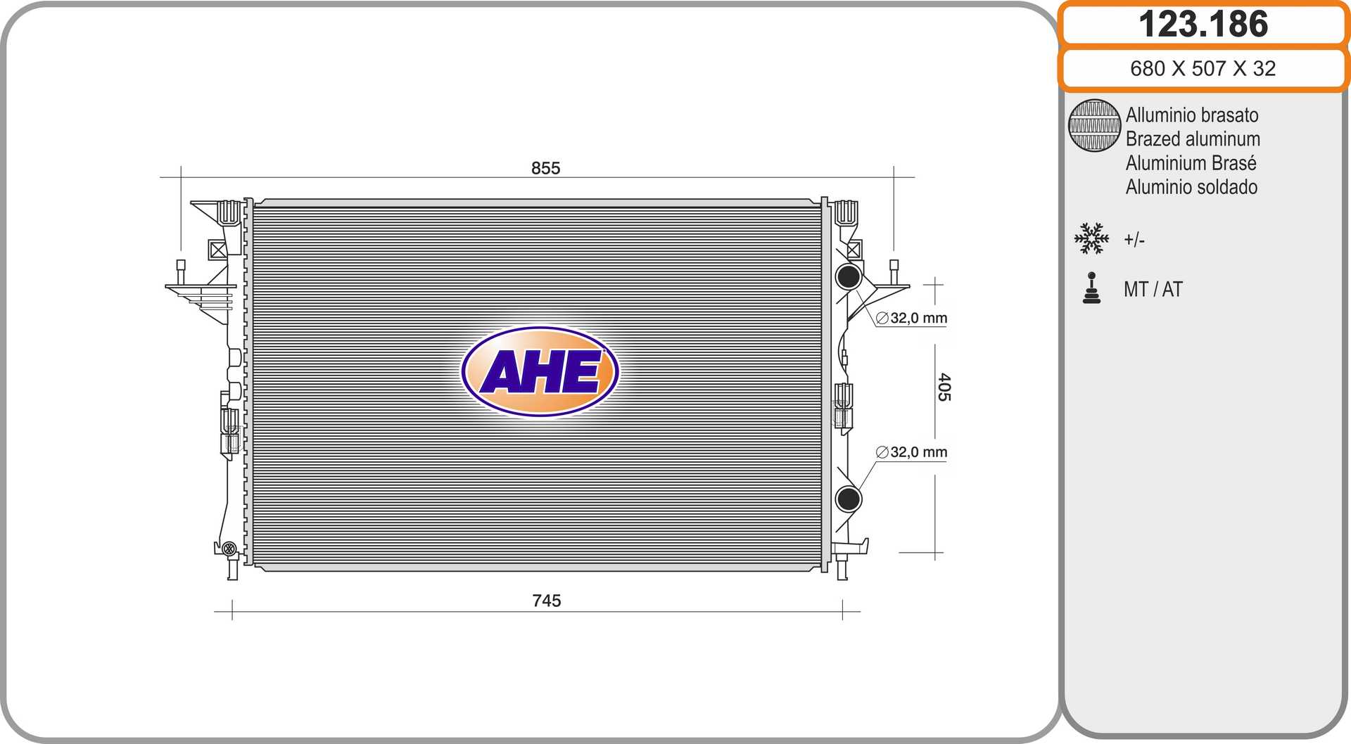 AHE 123.186 Radiatore,...