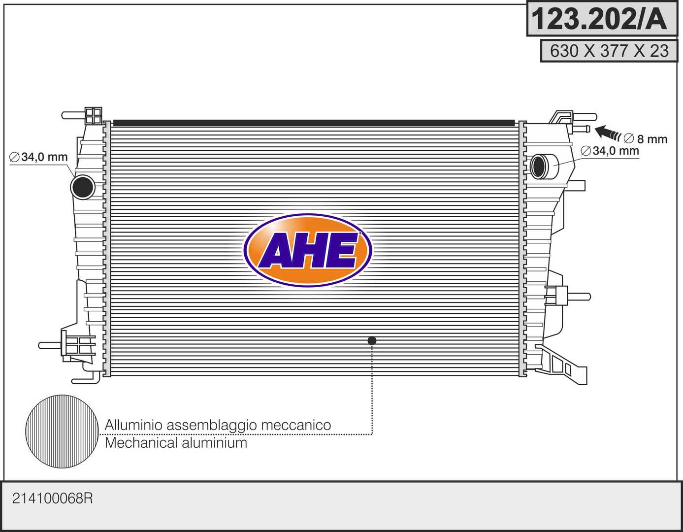 AHE 123.202/A Radiatore,...