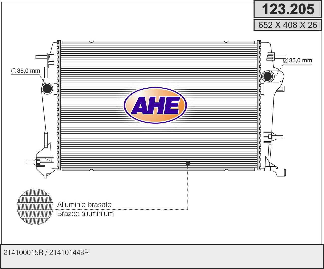 AHE 123.205 Radiatore,...