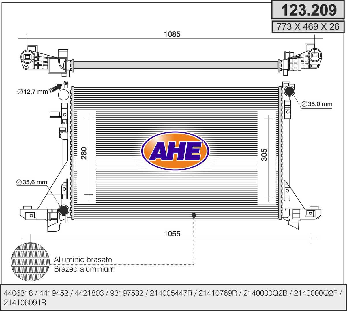 AHE 123.209 Radiatore,...