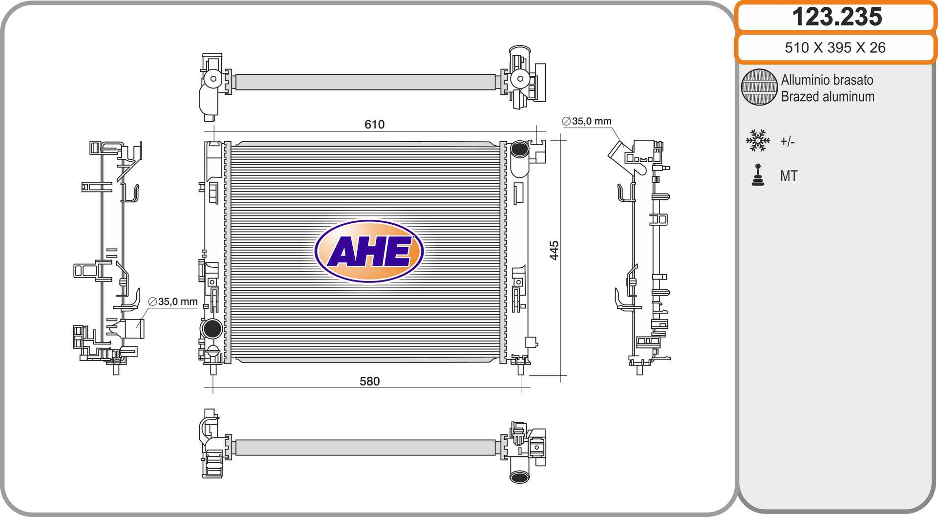 AHE 123.235 Radiatore,...