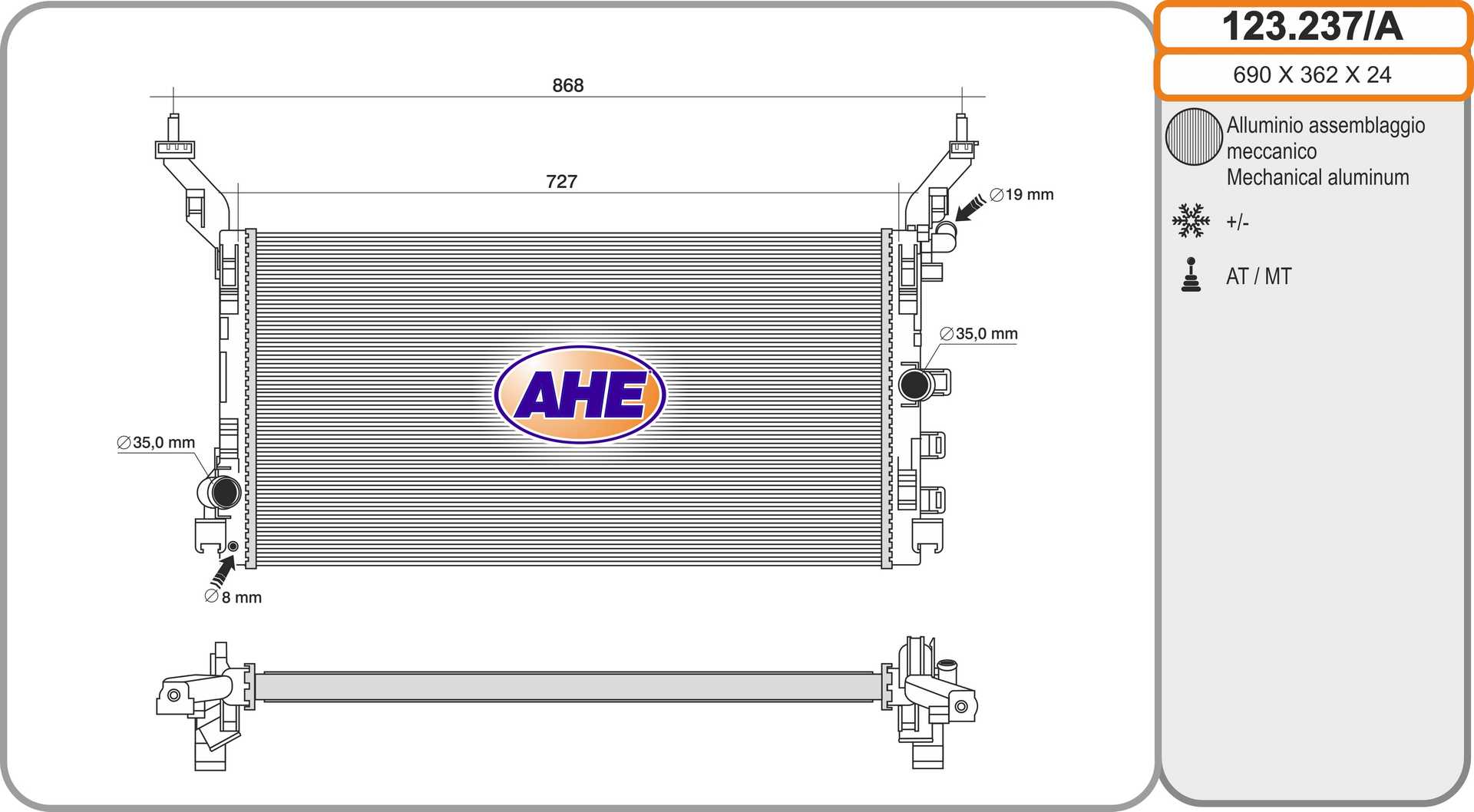 AHE 123.237/A Radiatore,...