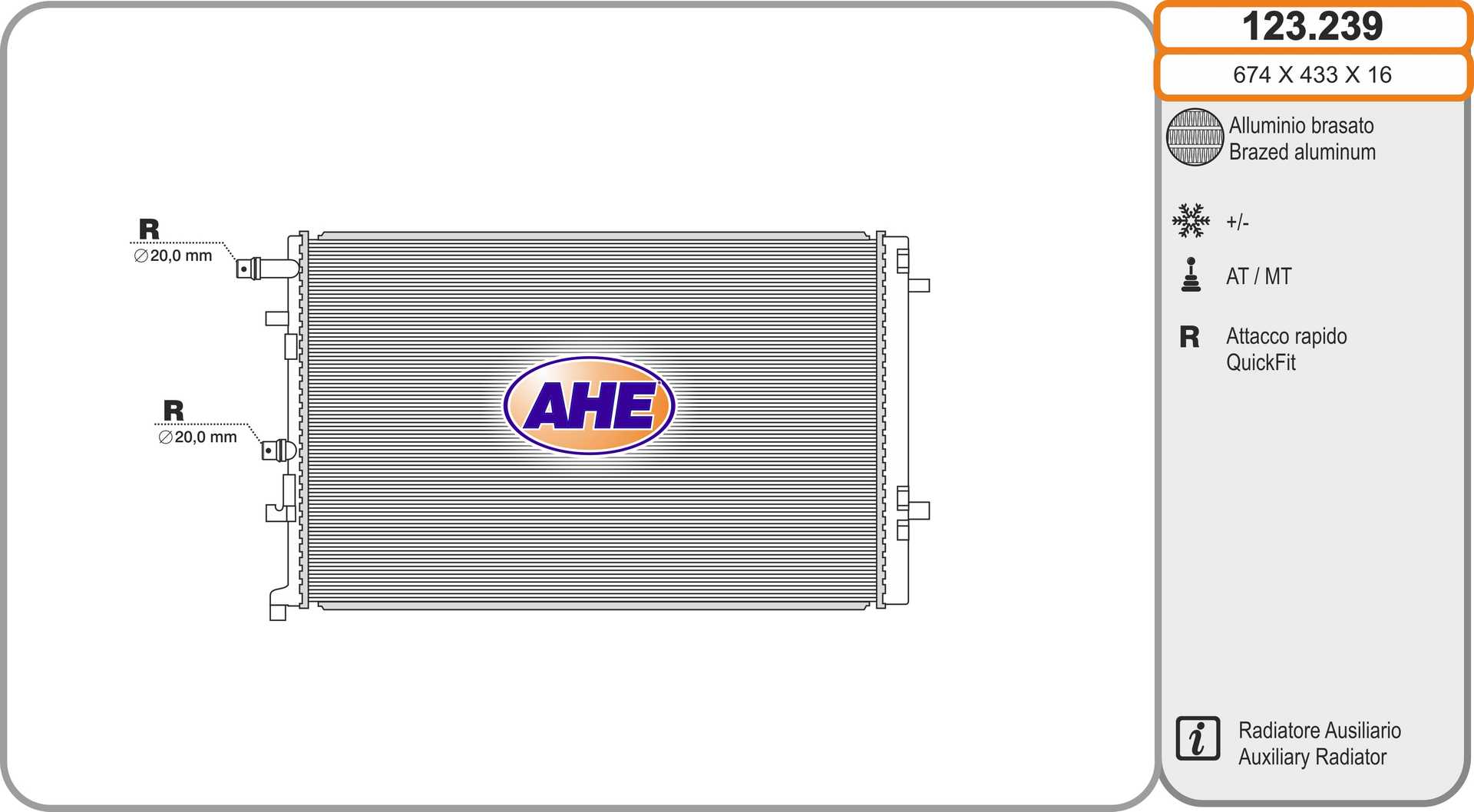 AHE 123.239 Radiatore,...
