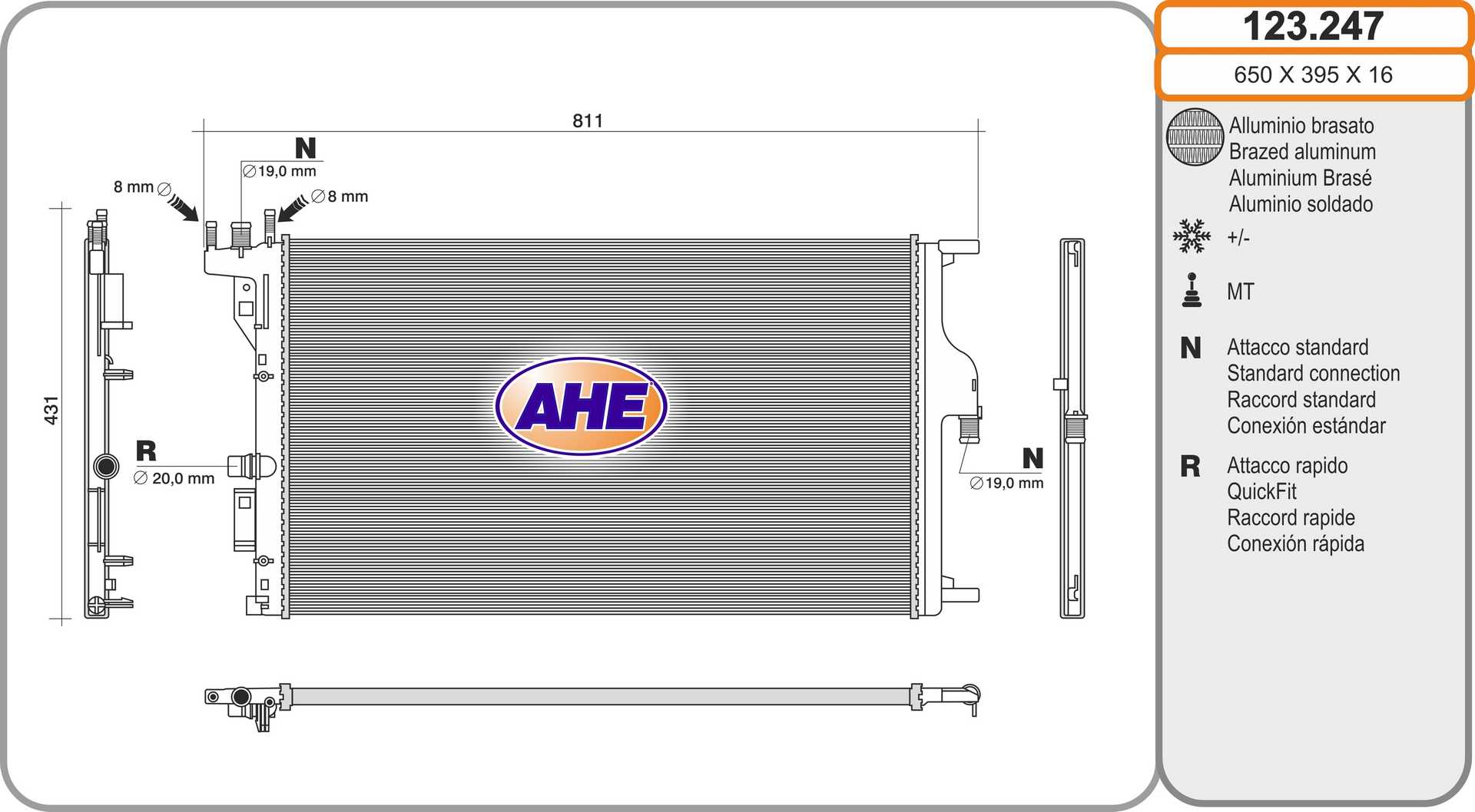 AHE 123.247 Radiatore,...