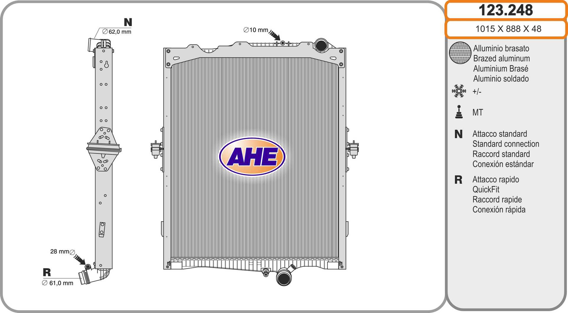 AHE 123.248 Radiatore,...