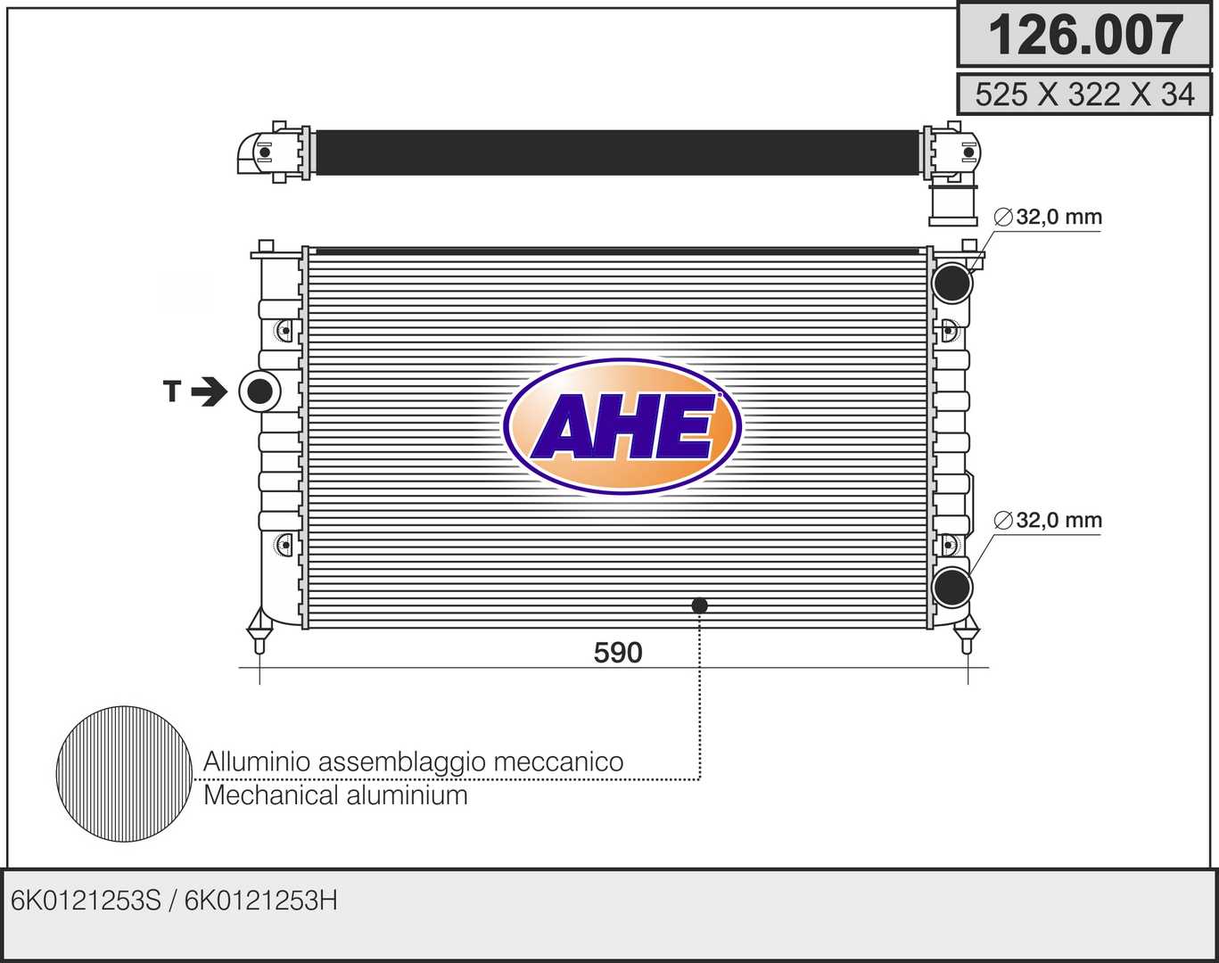AHE 126.007 Radiatore,...