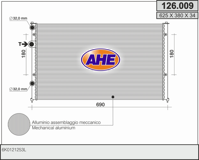 AHE 126.009 Radiatore,...