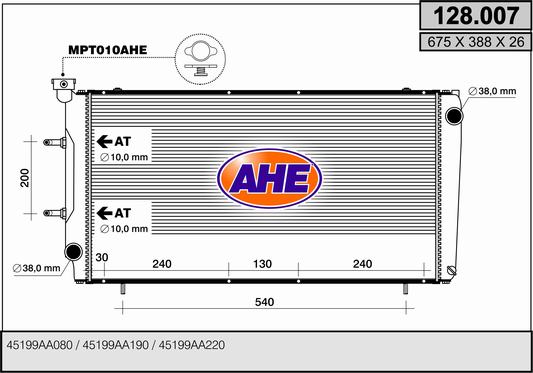AHE 128.007 Radiatore,...