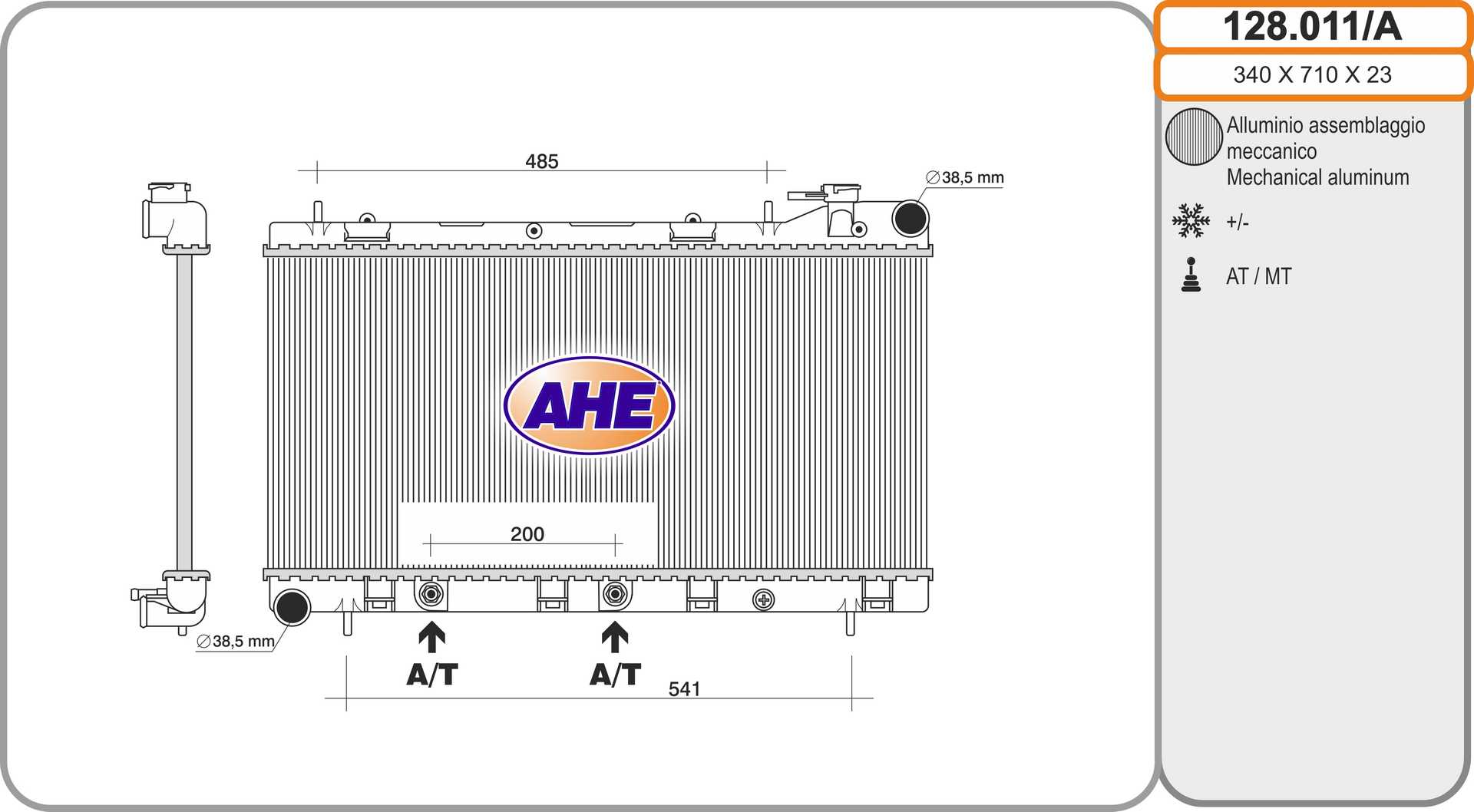 AHE 128.011/A Radiatore,...
