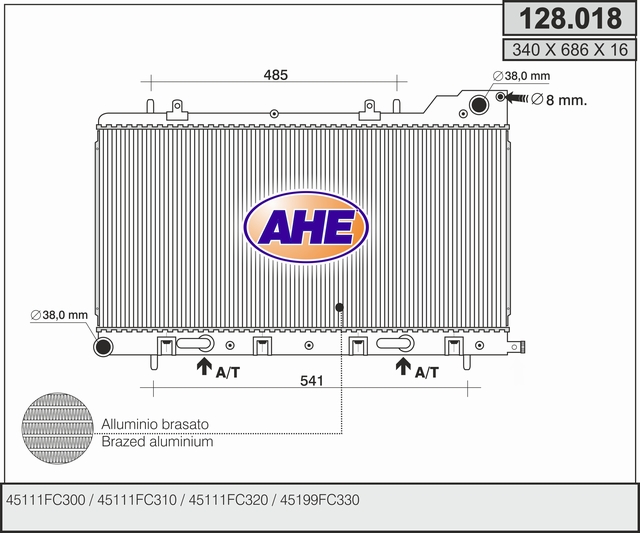 AHE 128.018 Radiatore,...