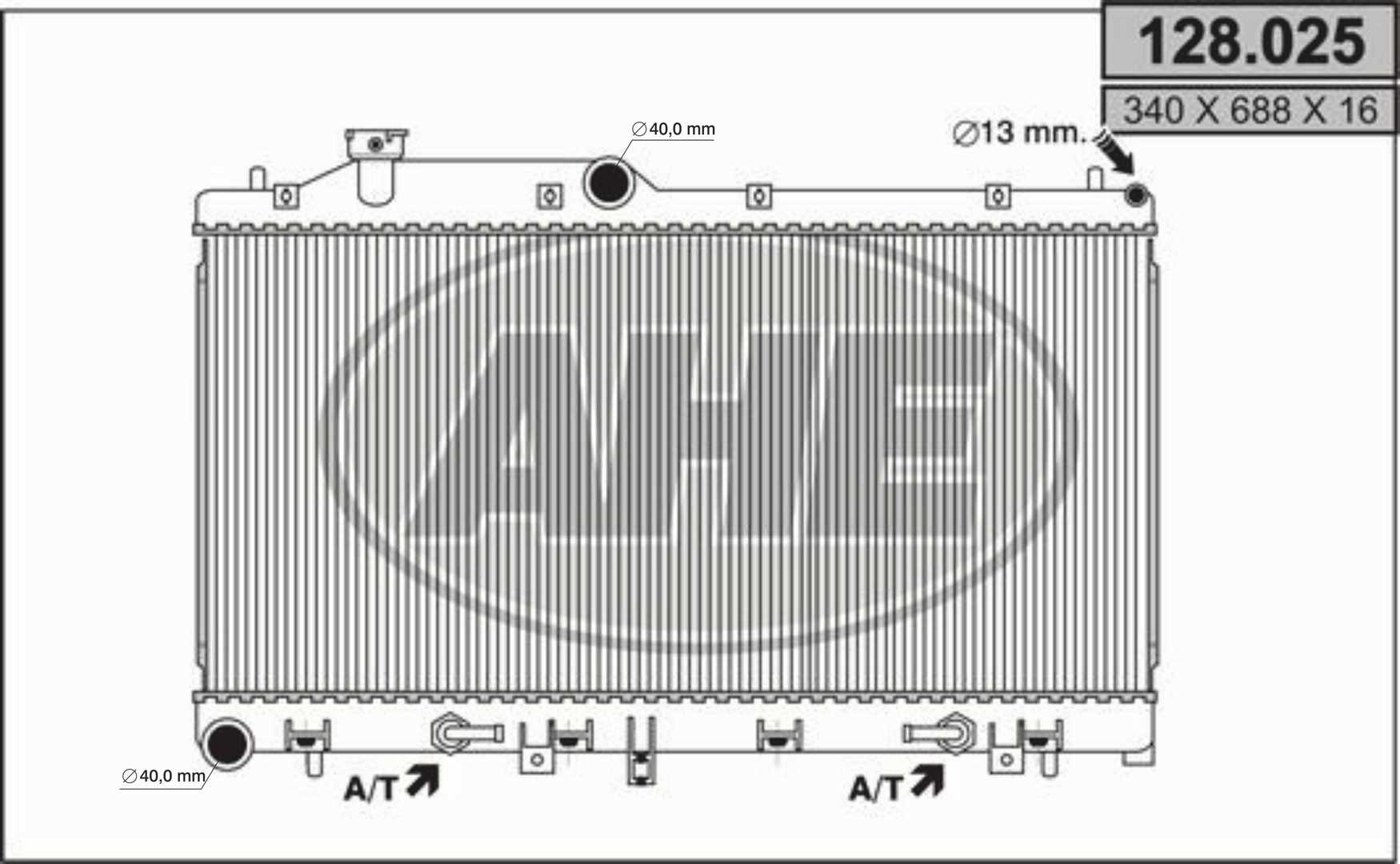 AHE 128.025 Radiatore,...