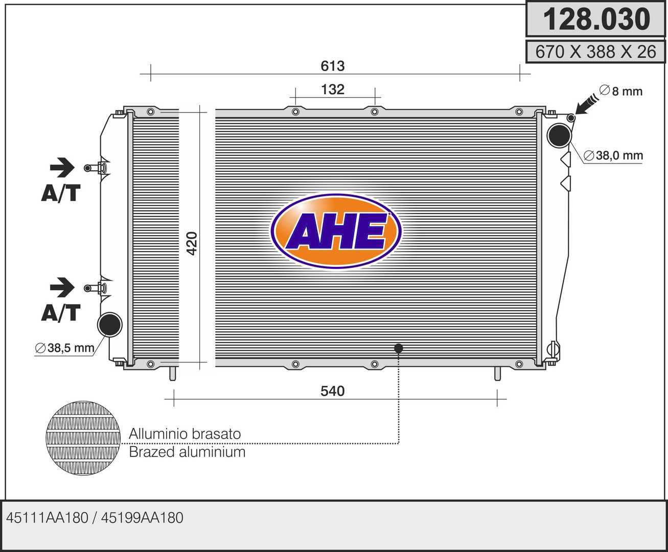 AHE 128.030 Radiatore,...